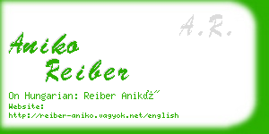 aniko reiber business card